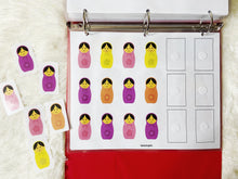 Load image into Gallery viewer, Nesting Dolls Busy Book