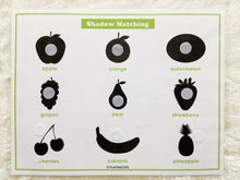 Load image into Gallery viewer, Shadow Matching, Fruits and Vegetables