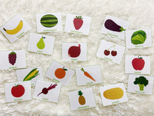 Load image into Gallery viewer, Shadow Matching, Fruits and Vegetables