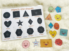 Load image into Gallery viewer, Shapes Matching Activity, Learn 2D Shapes, Preschool Learning, Shadow Match