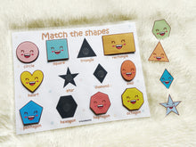 Load image into Gallery viewer, Shapes Matching Activity, Learn 2D Shapes, Preschool Learning, Shadow Match