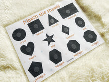Load image into Gallery viewer, Shapes Matching Activity, Learn 2D Shapes, Preschool Learning, Shadow Match