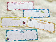 Load image into Gallery viewer, Shapes Tracing Activity Cards