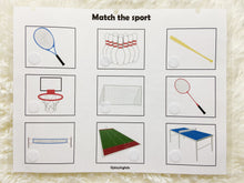 Load image into Gallery viewer, Sports Matching Activity