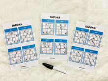 Load image into Gallery viewer, Sudoku or Suduko Puzzle, DIY Sudoku Activity Mat