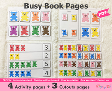 Load image into Gallery viewer, Teddy Bear Activity Sheets