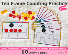 Load image into Gallery viewer, Ten Frame, Counting Practice