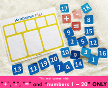 Load image into Gallery viewer, Counting Practice Activity Mat, Preschool Math, Learn to count, Montessori Counting