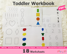 Load image into Gallery viewer, Toddler First Workbook
