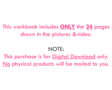 Load image into Gallery viewer, Toddler Workbook