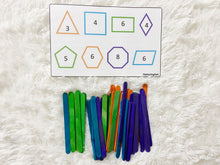 Load image into Gallery viewer, Colors Match, Count and Match, Shapes Formation