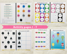 Load image into Gallery viewer, Sticker Busy Book, Learning Sticker Activity Book for Toddlers, Toddler Travel Activity Book