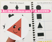 Load image into Gallery viewer, Sticker Busy Book, Learning Sticker Activity Book for Toddlers, Toddler Travel Activity Book