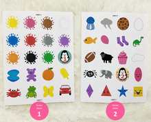 Load image into Gallery viewer, Sticker Busy Book, Learning Sticker Activity Book for Toddlers, Toddler Travel Activity Book