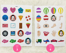 Load image into Gallery viewer, Sticker Busy Book, Learning Sticker Activity Book for Toddlers, Toddler Travel Activity Book