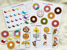 Load image into Gallery viewer, Toddler's First Busy Book, Learning Binder, Quiet Book