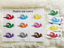 Load image into Gallery viewer, Colors Matching Activity, Busy Book, Learning Binder, Quiet Book