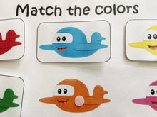Load image into Gallery viewer, Colors Matching Activity, Busy Book, Learning Binder, Quiet Book
