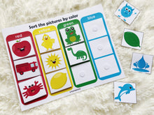 Load image into Gallery viewer, Toddler Busy Book, First Learning Binder, Quiet Book