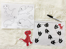 Load image into Gallery viewer, Dinosaur Busy Book