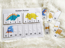 Load image into Gallery viewer, Dinosaur Toddler Busy Book, Learning Binder, Quiet Book