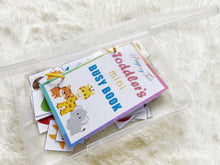 Load image into Gallery viewer, Toddler Mini Busy Book, Travel Size Activity Book, Pictures Matching