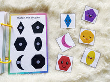 Load image into Gallery viewer, Toddler Mini Busy Book, Travel Size Activity Book, Matching First Busy Book for Babies