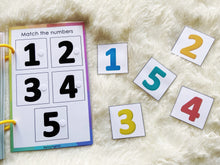 Load image into Gallery viewer, Toddler Mini Busy Book, Travel Size Activity Book, Matching First Busy Book for Babies