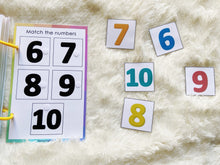 Load image into Gallery viewer, Toddler Mini Busy Book, Travel Size Activity Book, Matching First Busy Book for Babies
