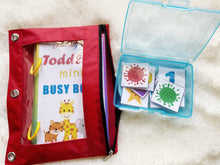 Load image into Gallery viewer, Toddler Mini Busy Book, Travel Size Activity Book, Matching First Busy Book for Babies