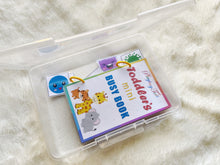 Load image into Gallery viewer, Toddler Mini Busy Book, Travel Size Activity Book, Matching First Busy Book for Babies