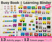 Load image into Gallery viewer, Train Busy Book