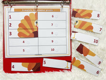 Load image into Gallery viewer, Turkey Themed Busy Book, Thanksgiving
