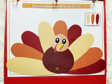 Load image into Gallery viewer, Turkey Themed Busy Book, Thanksgiving