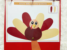 Load image into Gallery viewer, Turkey Themed Busy Book, Thanksgiving