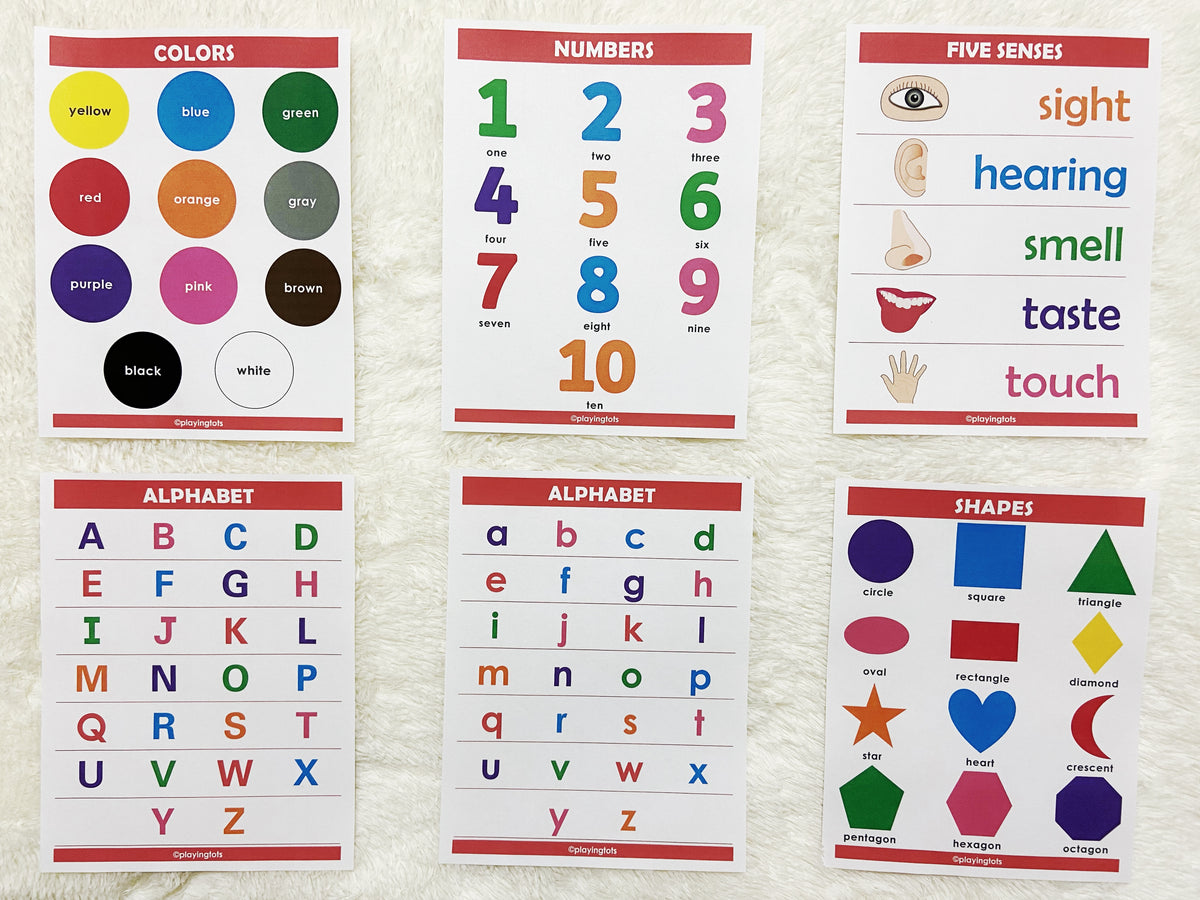 Learning Charts/ Educational Wall Posters/ First Picture Books ...