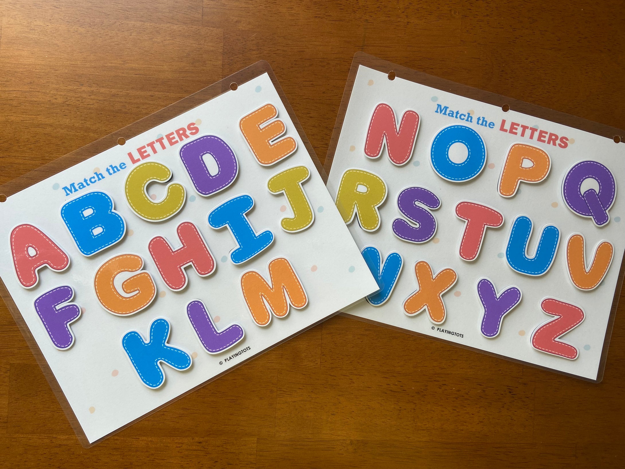 Laminated Busy Book Activity Pages, Toddler Learning Binder (3 PAGES - PACK 2)