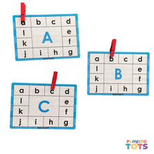 Load image into Gallery viewer, Alphabet Match and Clip Cards
