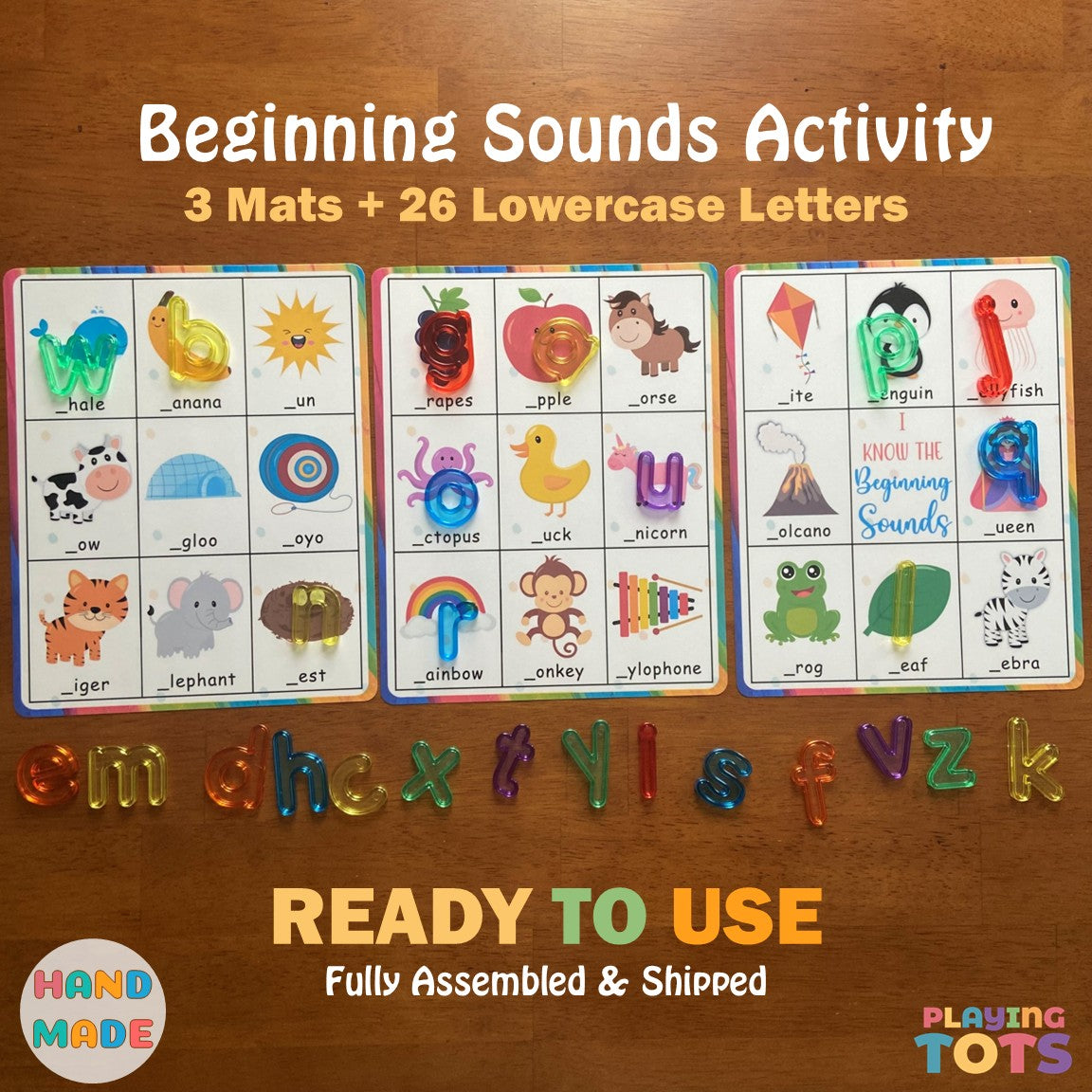 Beginning Sounds Matching Activity, Preschool Activities, PreK Phonics