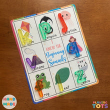 Load image into Gallery viewer, Beginning Sounds Matching Activity, Preschool Activities, PreK Phonics, Initial Sounds
