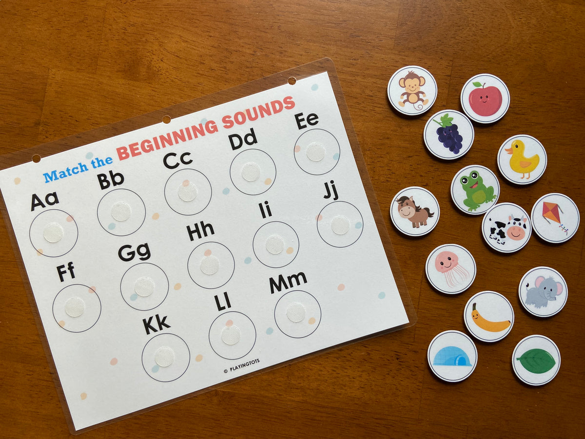 Beginning Sounds Matching Activity – Playingtots