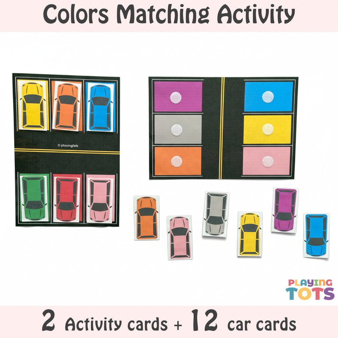 Car Colors Matching Activity – Playingtots
