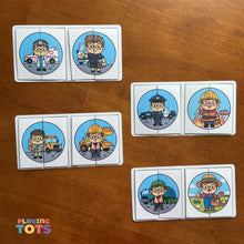 Load image into Gallery viewer, Puzzle Activity Cards, Community Helpers, Busy Bags, Toddlers and Preschoolers, Montessori
