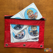 Load image into Gallery viewer, Puzzle Activity Cards, Community Helpers, Busy Bags, Toddlers and Preschoolers, Montessori

