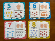 Load image into Gallery viewer, Number counting practice preschool activity
