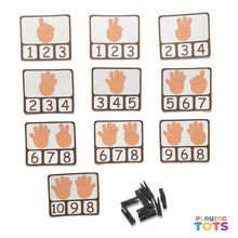 Load image into Gallery viewer, Fingers Counting and Clip Cards
