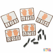 Load image into Gallery viewer, Fingers Counting and Clip Cards
