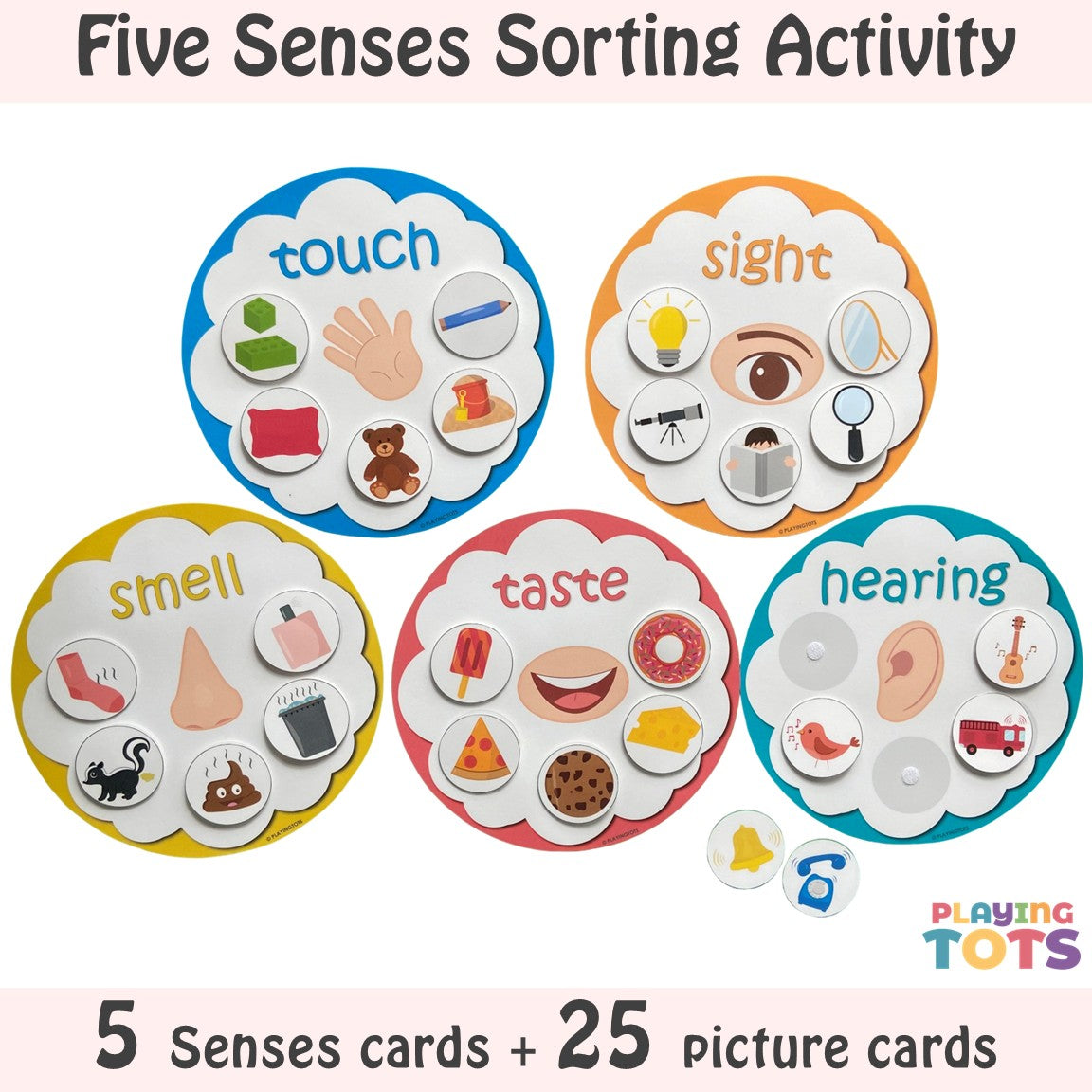 Five Senses Sorting Activity – Playingtots
