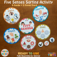 Load image into Gallery viewer, Five Senses Sorting Activity, Learn 5 Senses, Toddlers Learning, Preschool Activities
