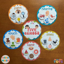 Load image into Gallery viewer, Five Senses Sorting Activity, Learn 5 Senses, Toddlers Learning, Preschool Activities
